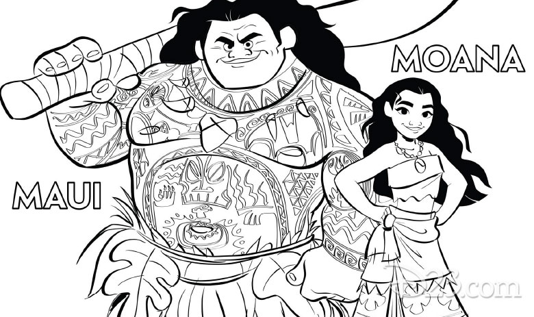 Youll love these printable moana coloring pages