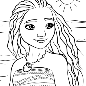 Moana coloring pages printable for free download