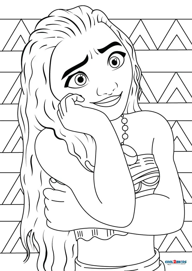 Free printable moana coloring pages for kids