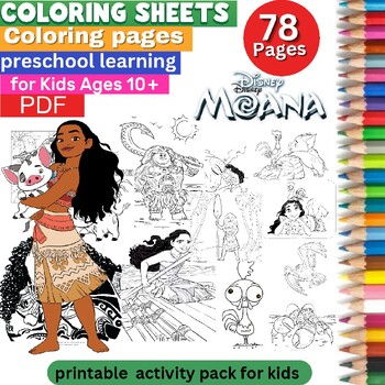 Moana coloring pages printable heihei and pua coloring pages for kids