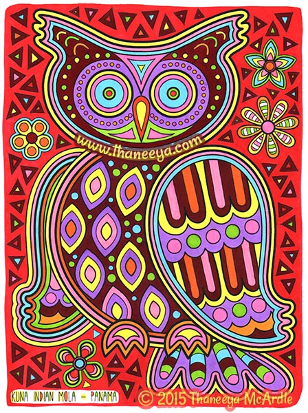 Folk art coloring book by mcardle â