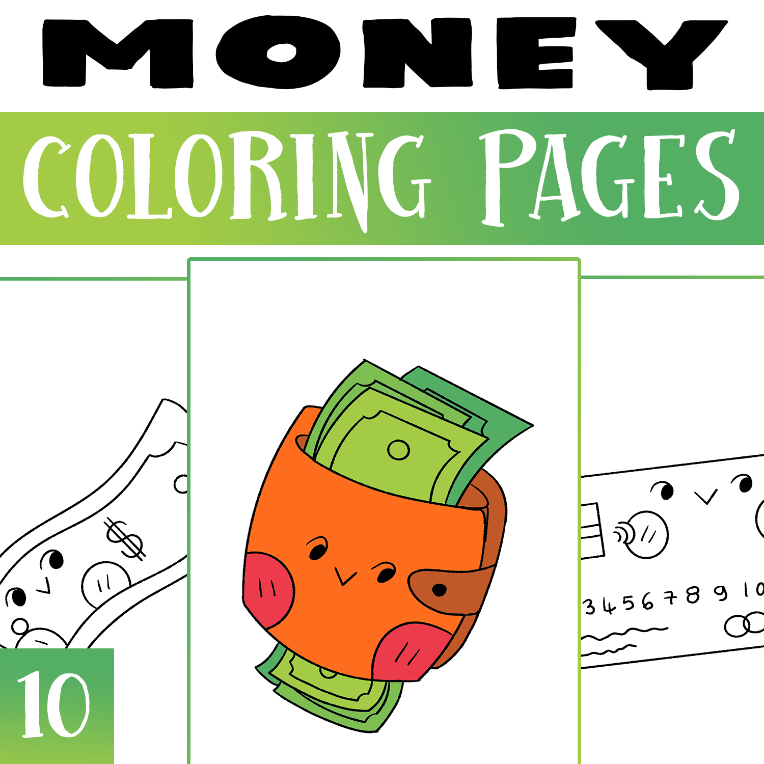 Saving money coloring pages money coloring worksheets activities morning works made by teachers