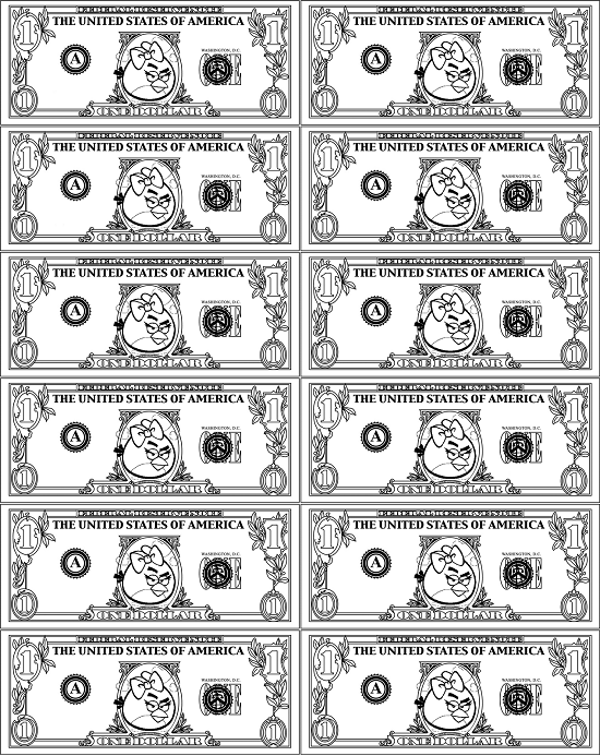 Money coloring pages printable