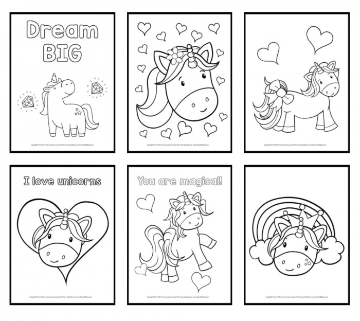 Free printable unicorn coloring pages money saving mom