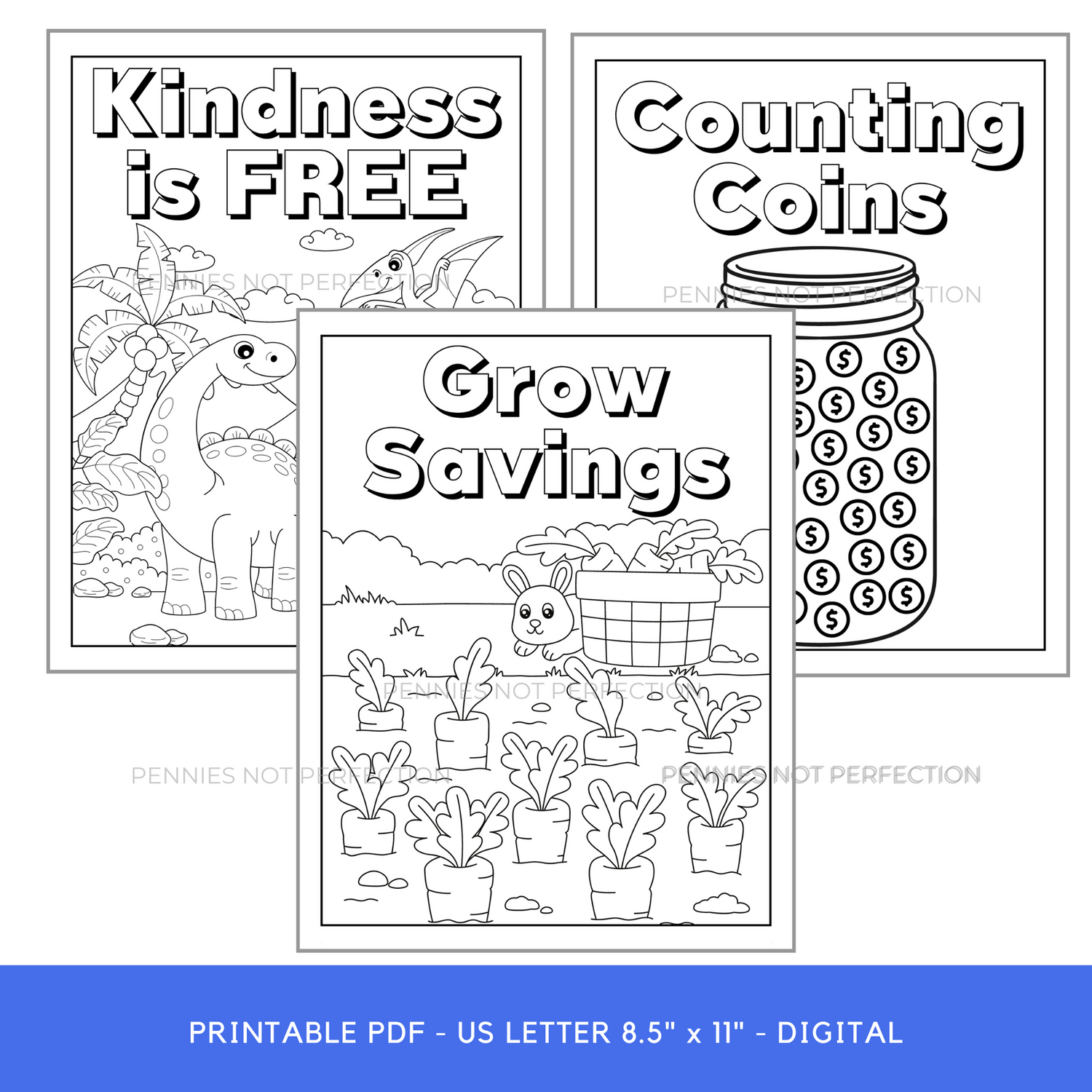 Money coloring book for kids cute money coloring sheets â