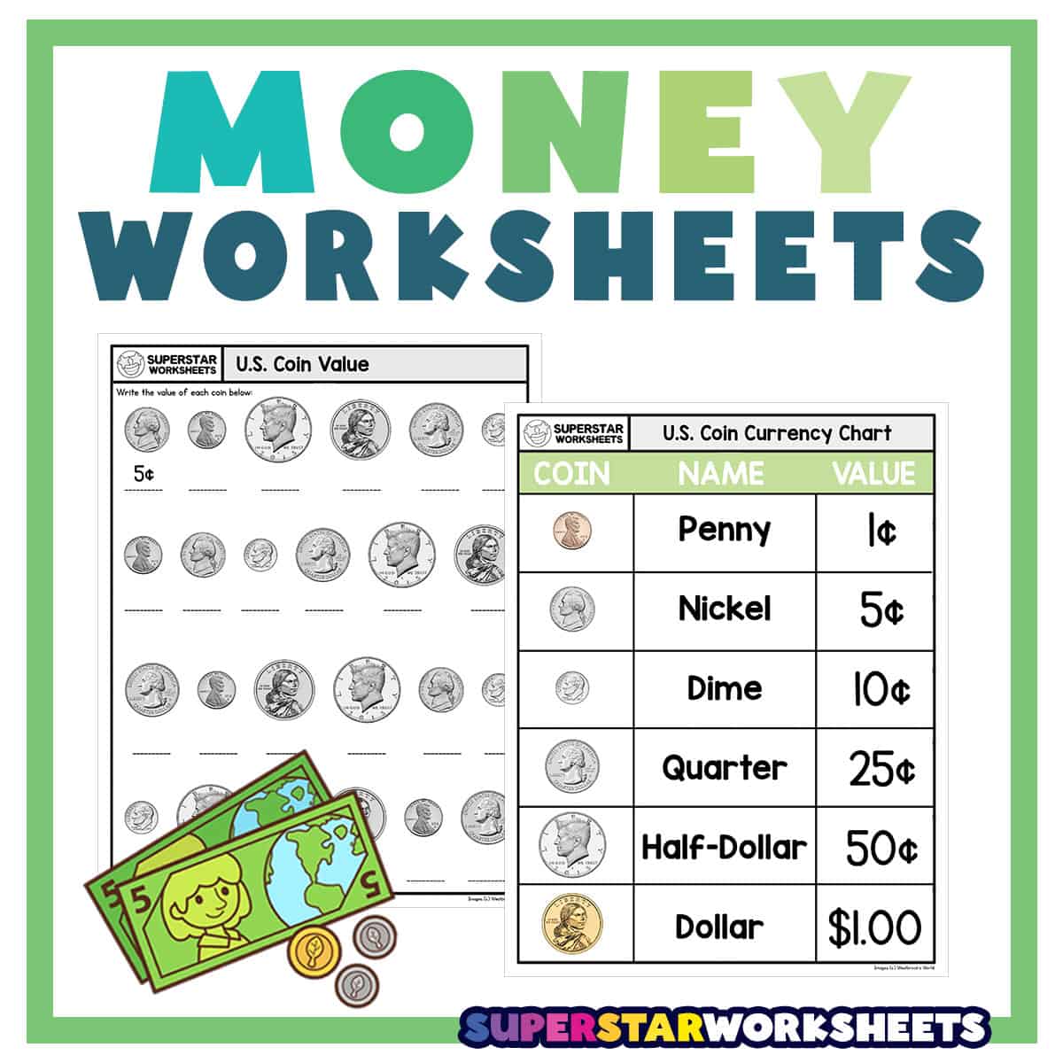 Money worksheets