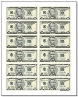 Money printable play money