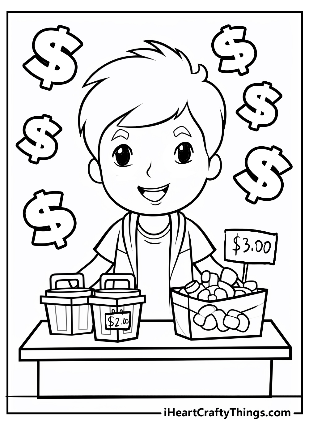 Printable money coloring pages updated