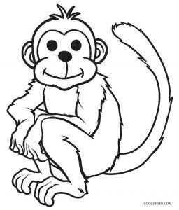 Free printable monkey coloring pages for kids coolbkids monkey coloring pages animal coloring pages coloring pages