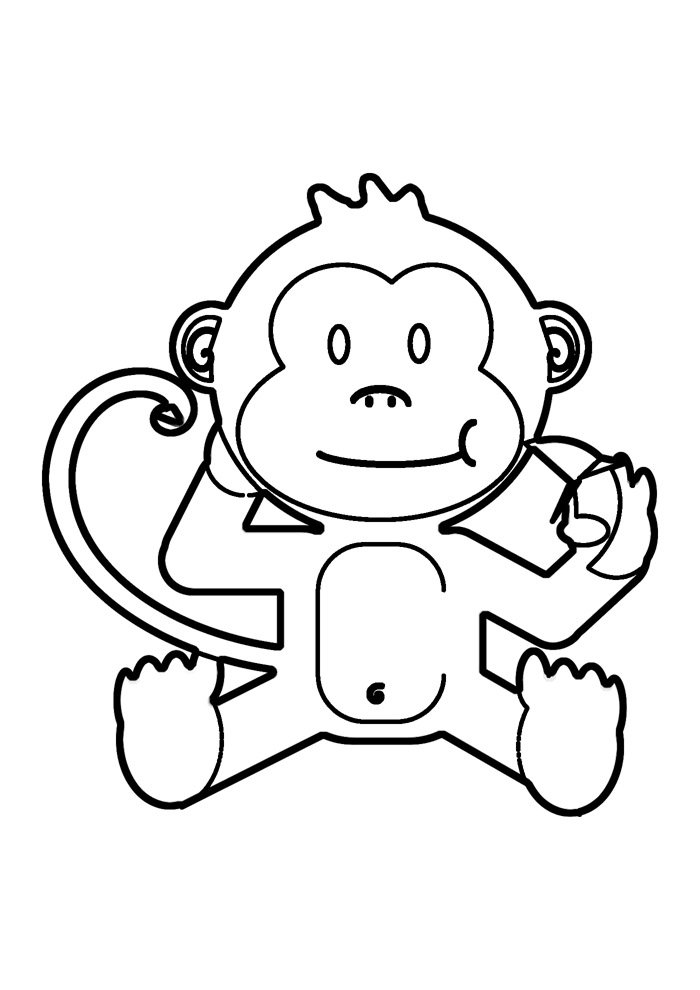 Monkey coloring pages free personalizable coloring pages