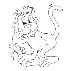 Top free printable monkey coloring pages for kids