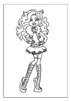 Printable monster high coloring pages unleash creative imagination