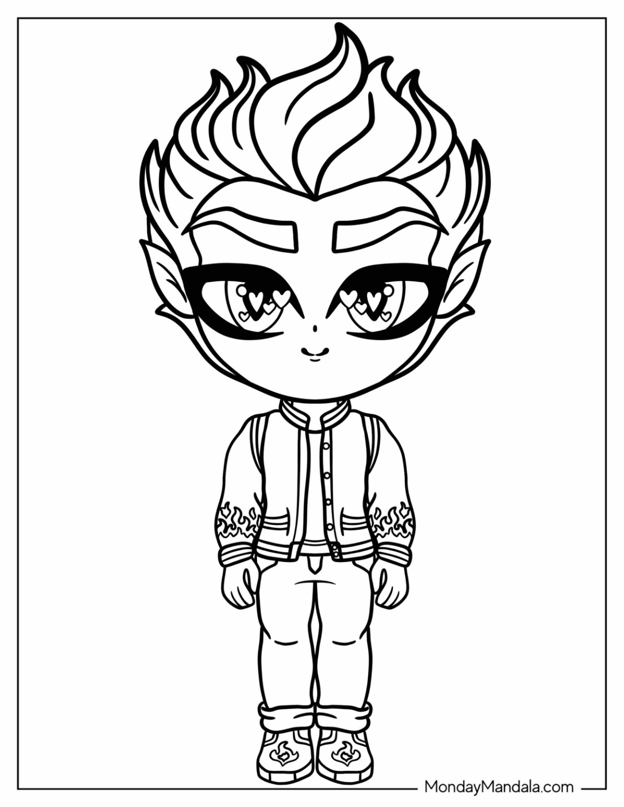 Monster high coloring pages free pdf printables