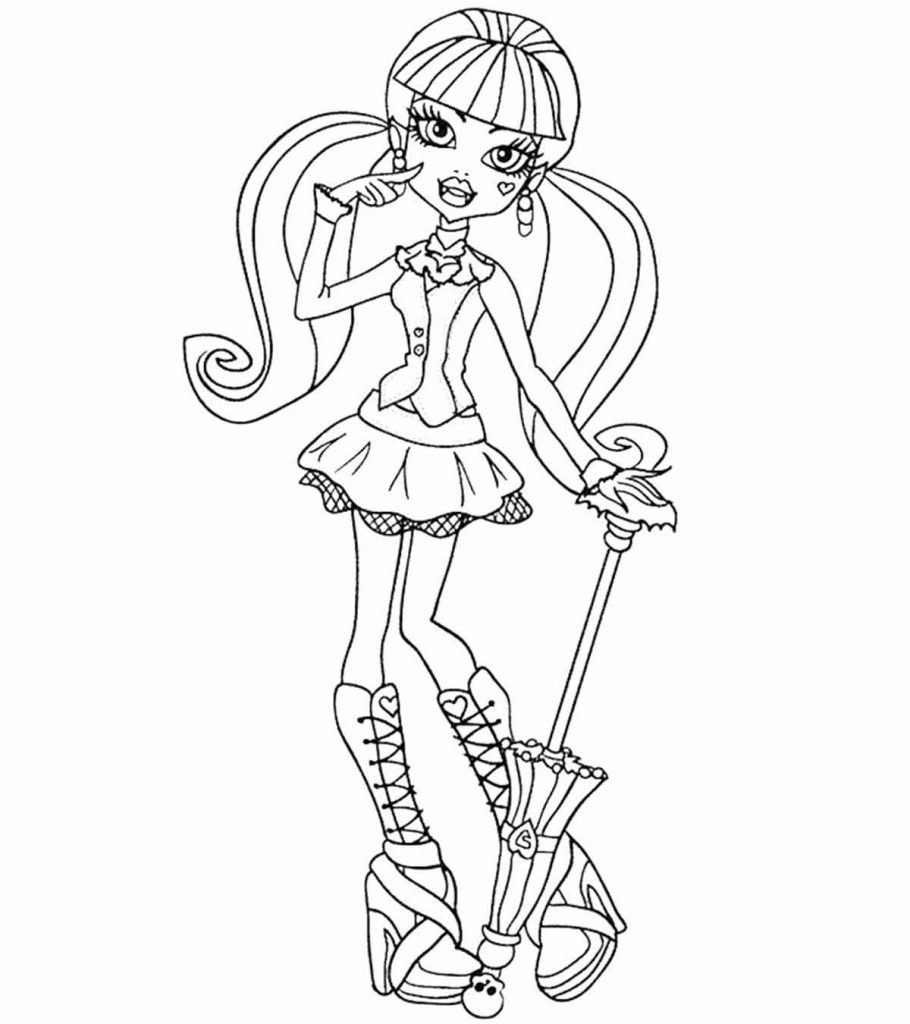 Top monster high coloring pages for your little ones