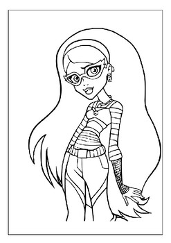 Printable monster high coloring pages unleash creative imagination