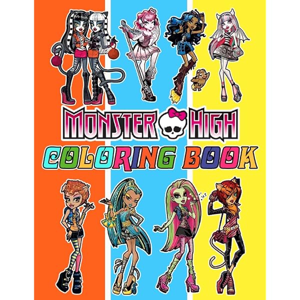 Monster hi coloring book for fan teen men women great coloring pages for kids teens adults beautiful and exclusive illustrations of your your creativity and create your masterpieces