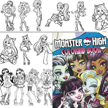 Monster high coloring pages images printable by sinifixcolorin