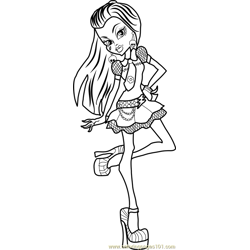 Monster high coloring pages for kids printable free download