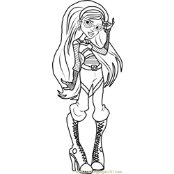 Monster high coloring pages for kids printable free download