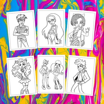 Unleash creativity with monster high printable coloring pages collection