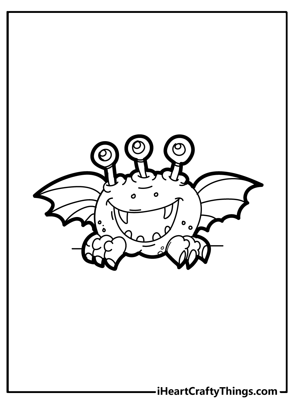 Monster coloring pages free printables