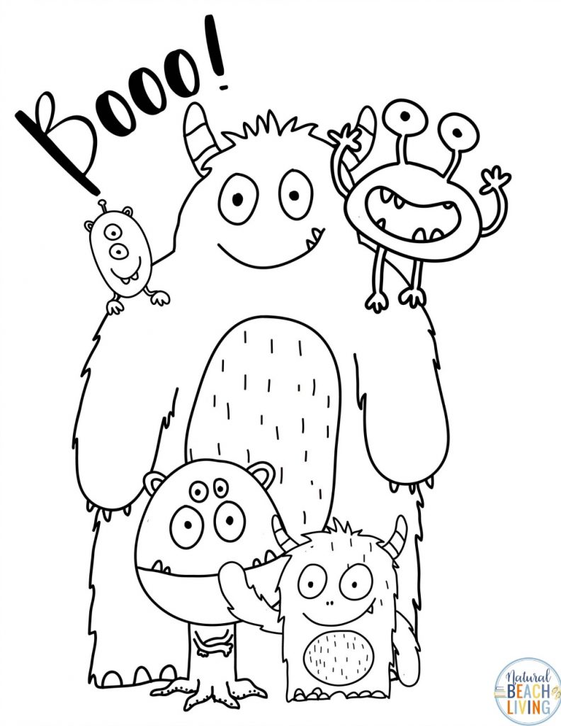 Free monster printables for kids