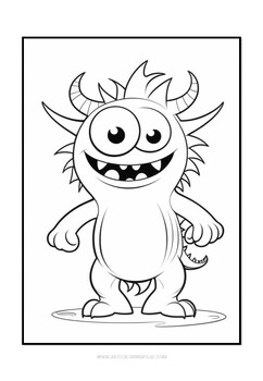 Monster coloring pages vol