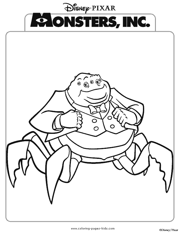 Monsters inc coloring pages