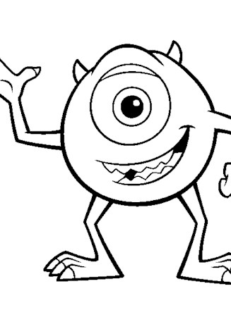 Monsters inc coloring page