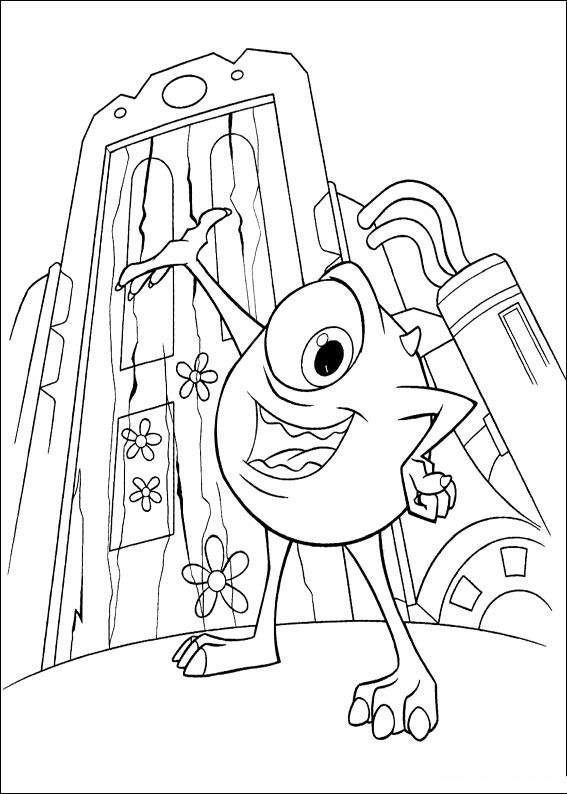 Monsters inc coloring pages