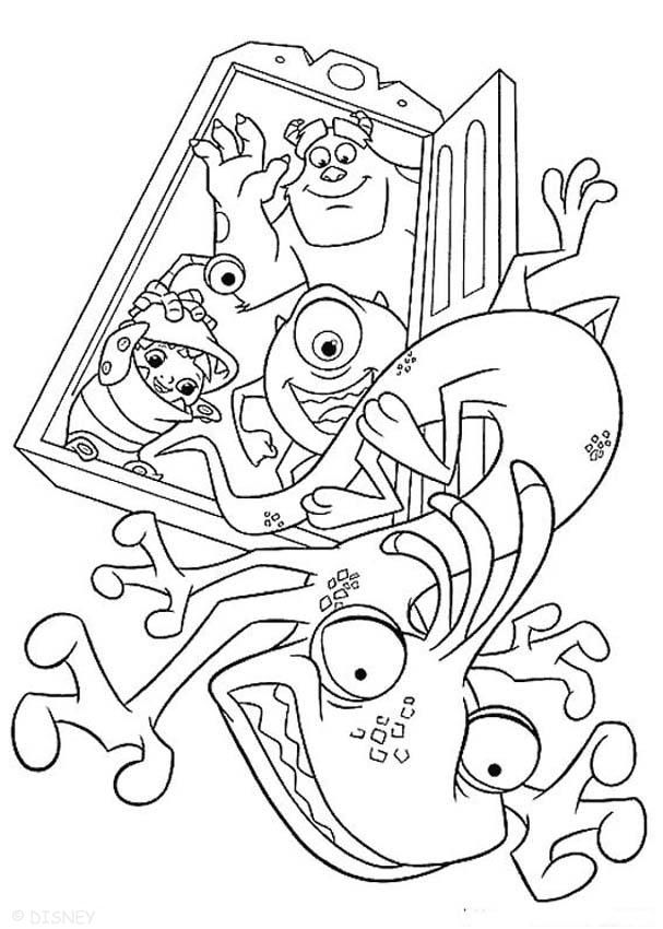 Monsters inc coloring pages