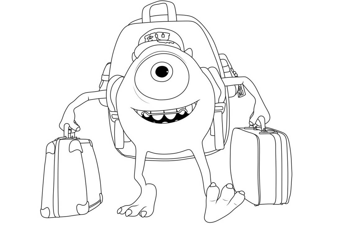 Monsters inc coloring pages by coloringpageswk on