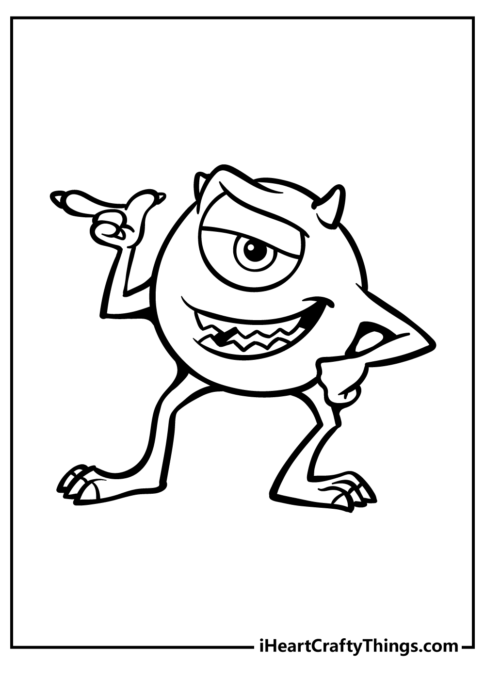 Monsters inc coloring pages free printables