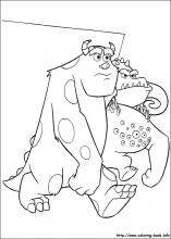 Monsters inc coloring pages on coloring