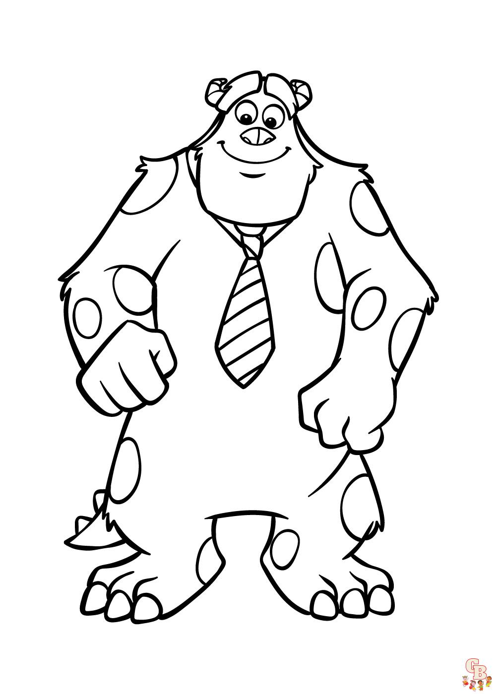 Monsters inc coloring pages