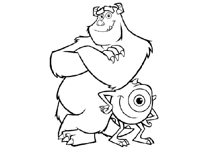 Monsters inc coloring pages