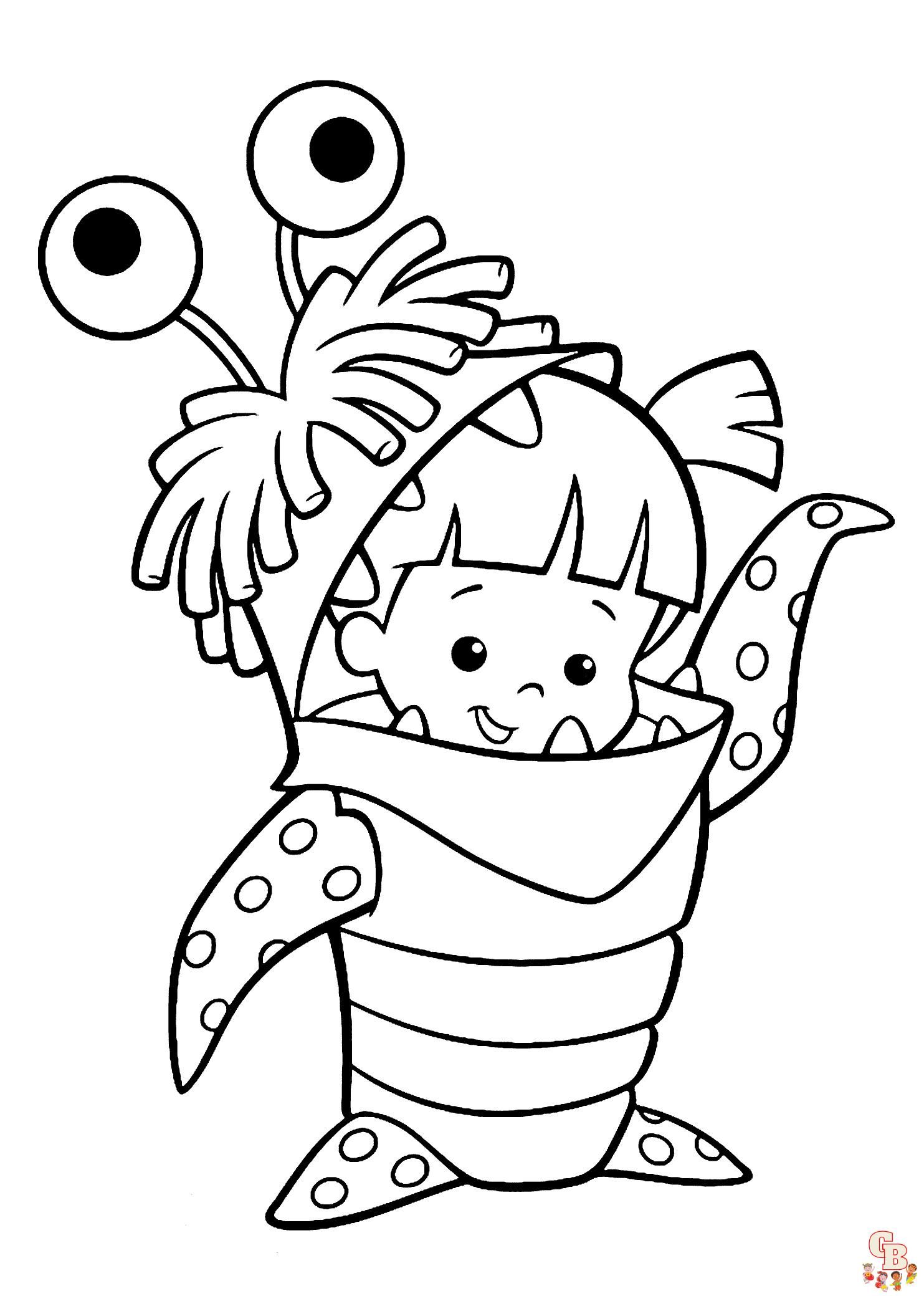 Monsters inc coloring pages