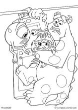 Monsters inc coloring pages on coloring