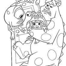 Monsters inc coloring pages