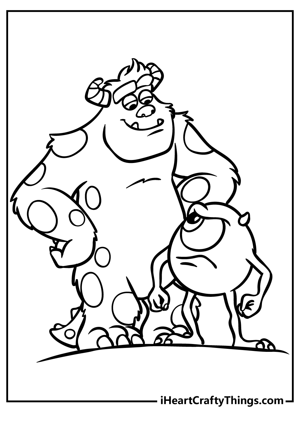 Monsters inc coloring pages free printables