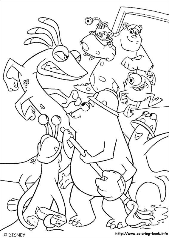 Monsters inc coloring picture