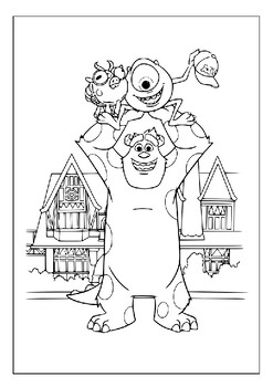 Discover the magic of monster inc with printable coloring pages collection pdf