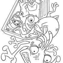 Monsters inc coloring pages