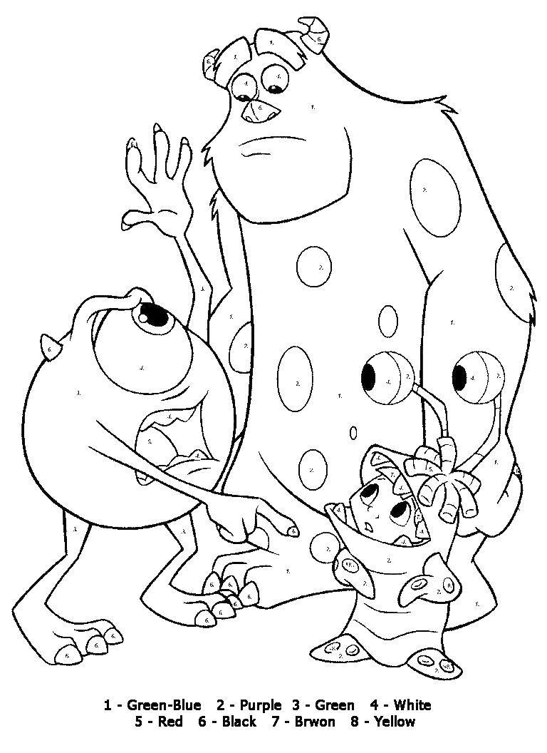 Online coloring pages coloring page monsters inc coloring pages monsters inc download print coloring page