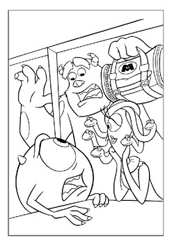 Discover the magic of monster inc with printable coloring pages collection pdf