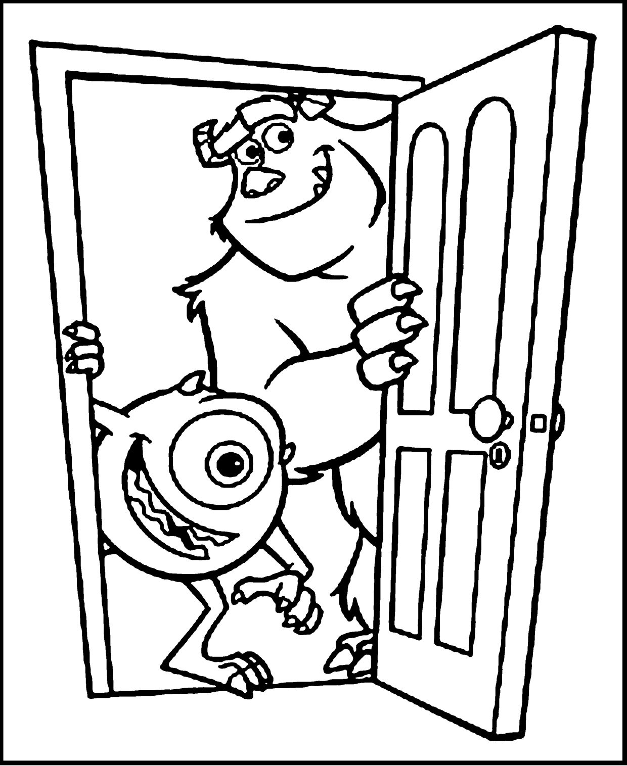 Monsters inc coloring pages