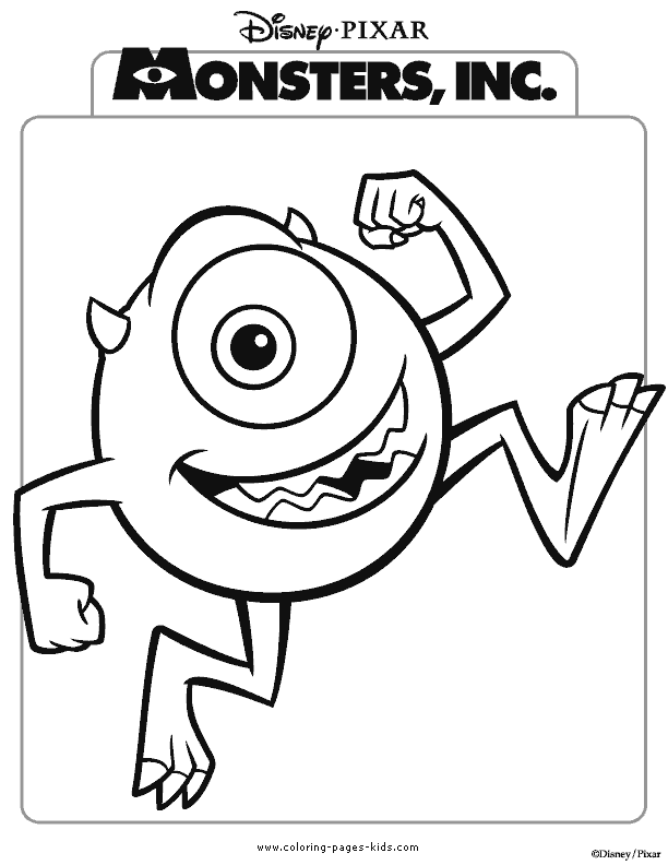 Monsters inc coloring pages