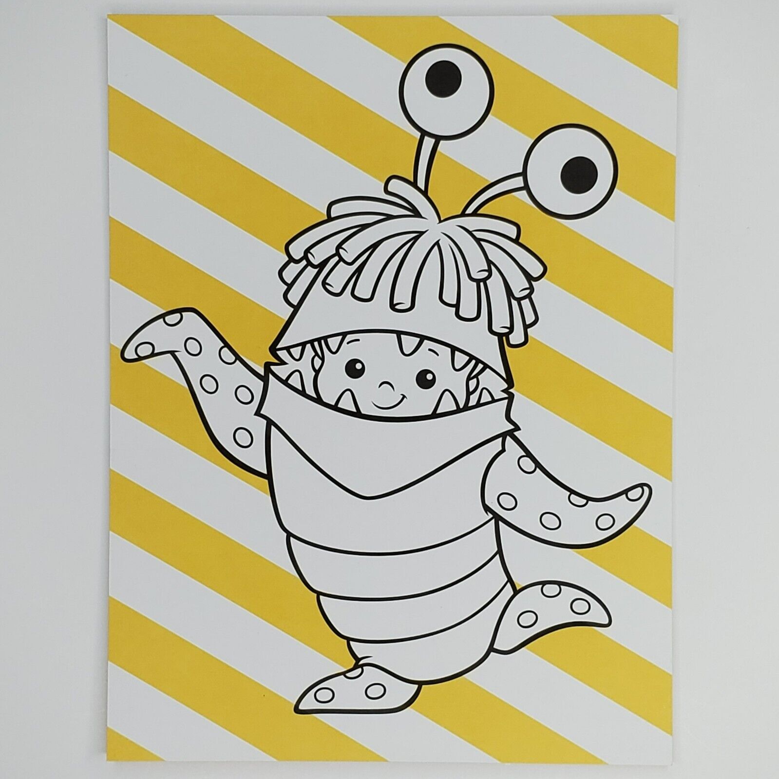 Monsters inc coloring book postrd boo disney pixar x mary gibbs