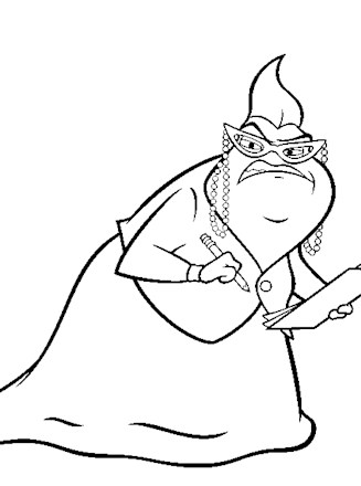 Monsters inc coloring page