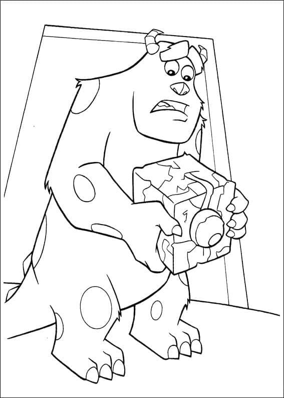 Free printable monsters inc coloring page